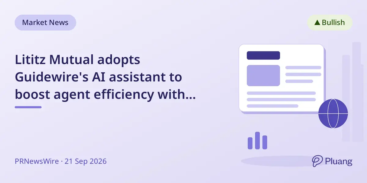Lititz Mutual adopts Guidewire's AI assistant to boost agent efficiency with instant policy answers.