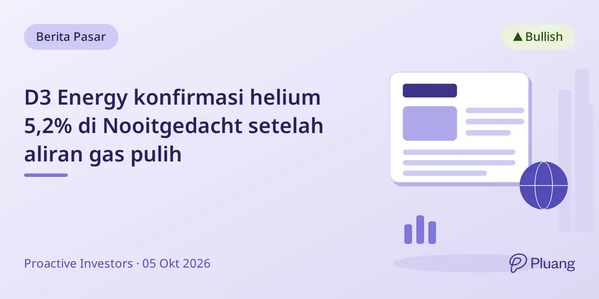 D3 Energy konfirmasi helium 5,2% di Nooitgedacht setelah aliran gas pulih