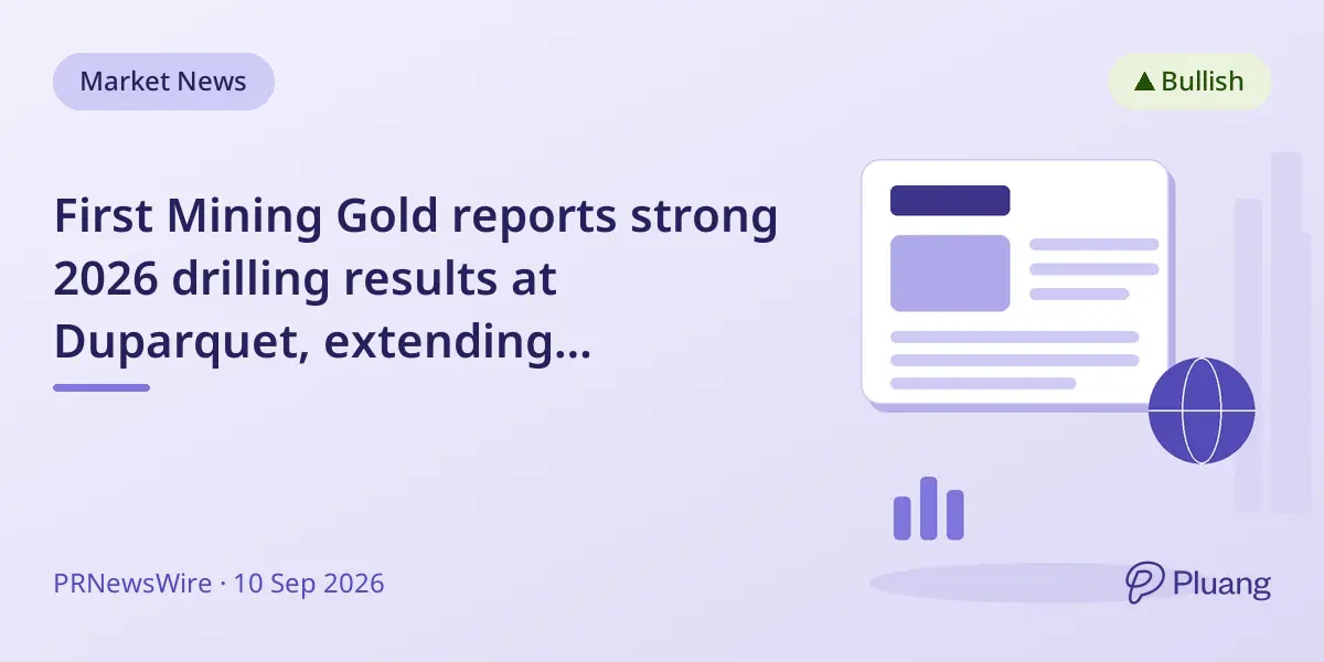 First Mining Gold reports strong 2026 drilling results at Duparquet, extending high-grade gold zones.