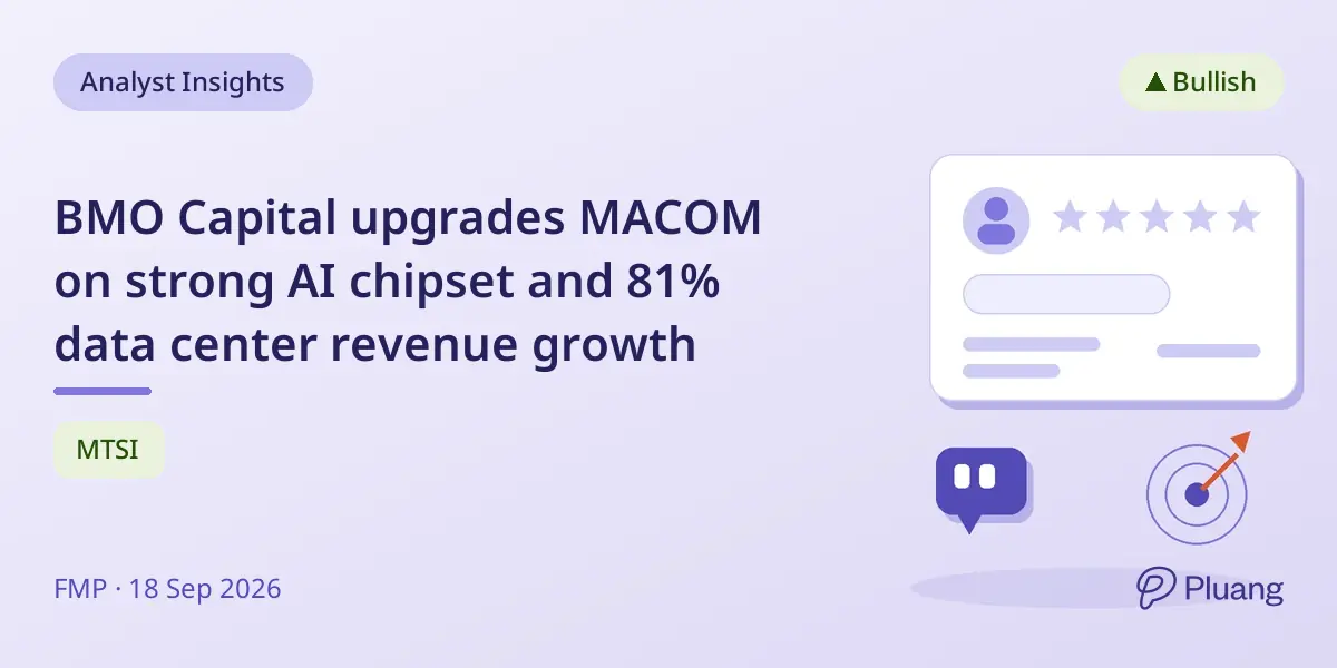 BMO Capital upgrades MACOM on strong AI chipset and 81% data center revenue growth