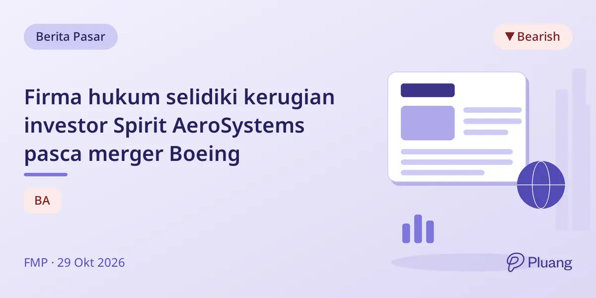 Firma hukum selidiki kerugian investor Spirit AeroSystems pasca merger Boeing