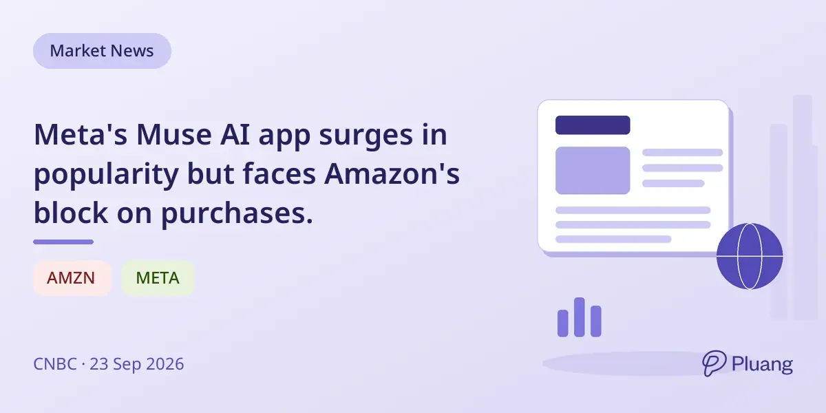Meta's Muse AI app surges in popularity but faces Amazon's block on purchases.