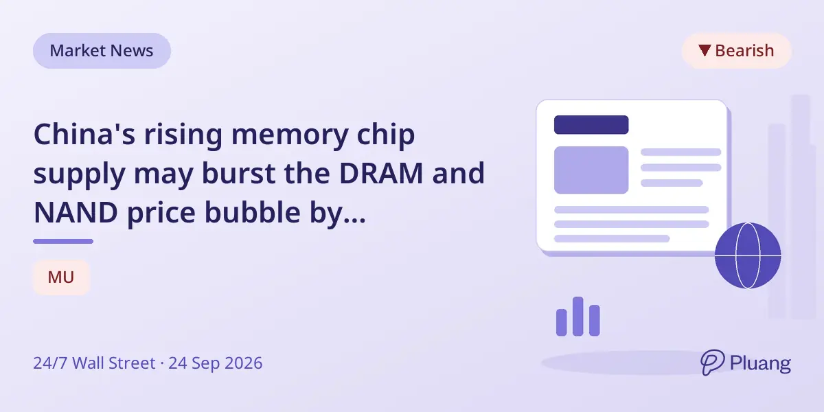 China's rising memory chip supply may burst the DRAM and NAND price bubble by mid-2027, says Acer chairman.