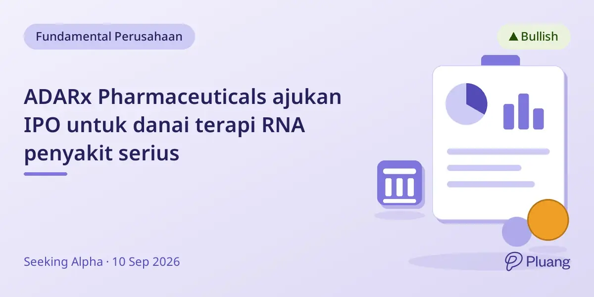 ADARx Pharmaceuticals ajukan IPO untuk danai terapi RNA penyakit serius