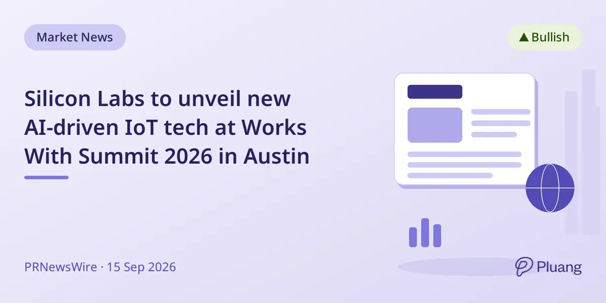 Silicon Labs to unveil new AI-driven IoT tech at Works With Summit 2026 in Austin