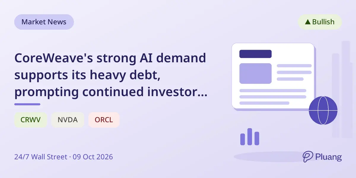 CoreWeave's strong AI demand supports its heavy debt, prompting continued investor buying despite stock dips.