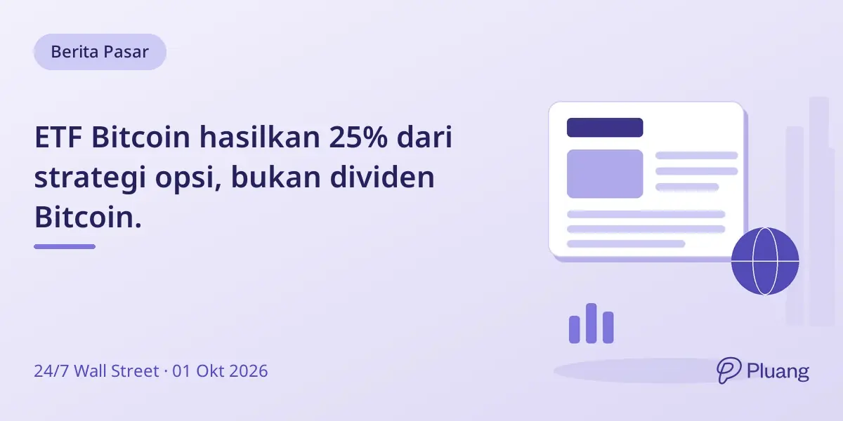 ETF Bitcoin hasilkan 25% dari strategi opsi, bukan dividen Bitcoin.