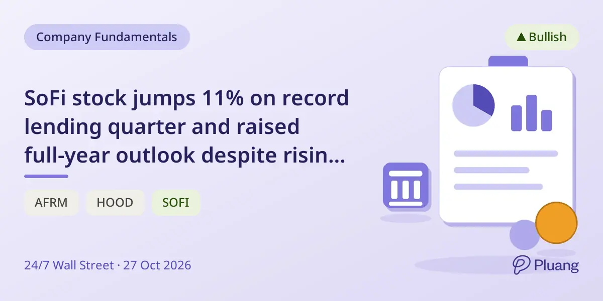 SoFi stock jumps 11% on record lending quarter and raised full-year outlook despite rising rates