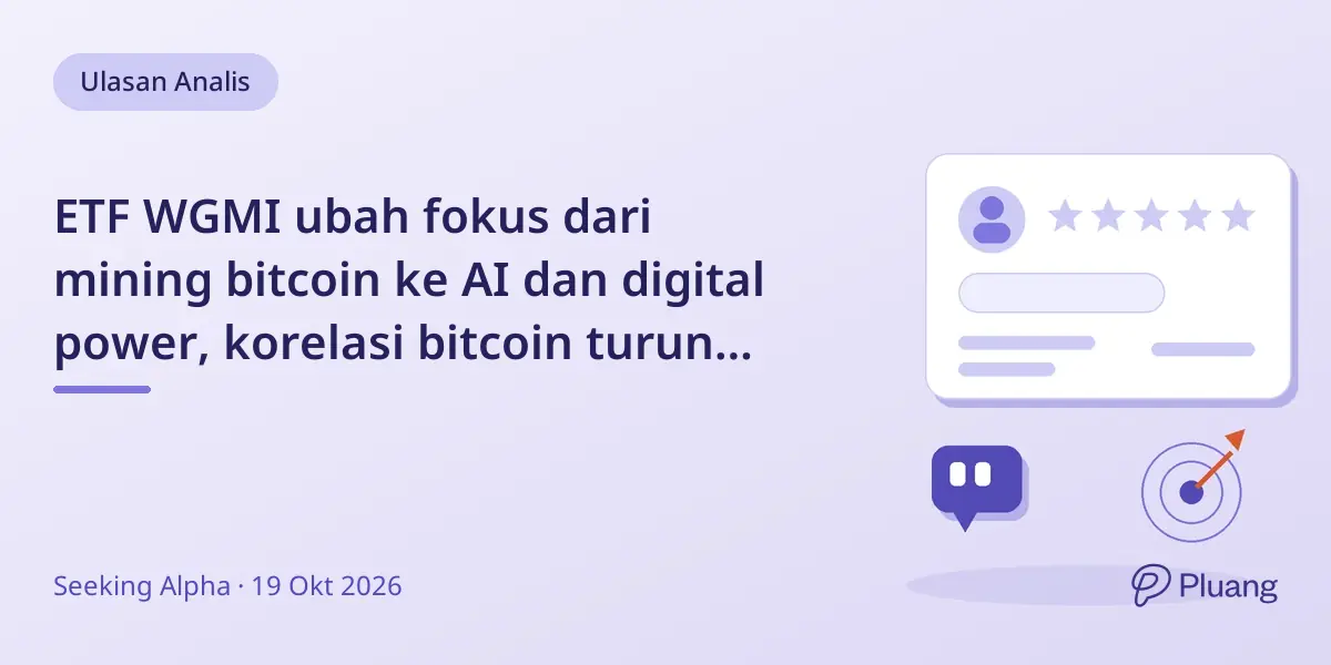 ETF WGMI ubah fokus dari mining bitcoin ke AI dan digital power, korelasi bitcoin turun jadi 50%.