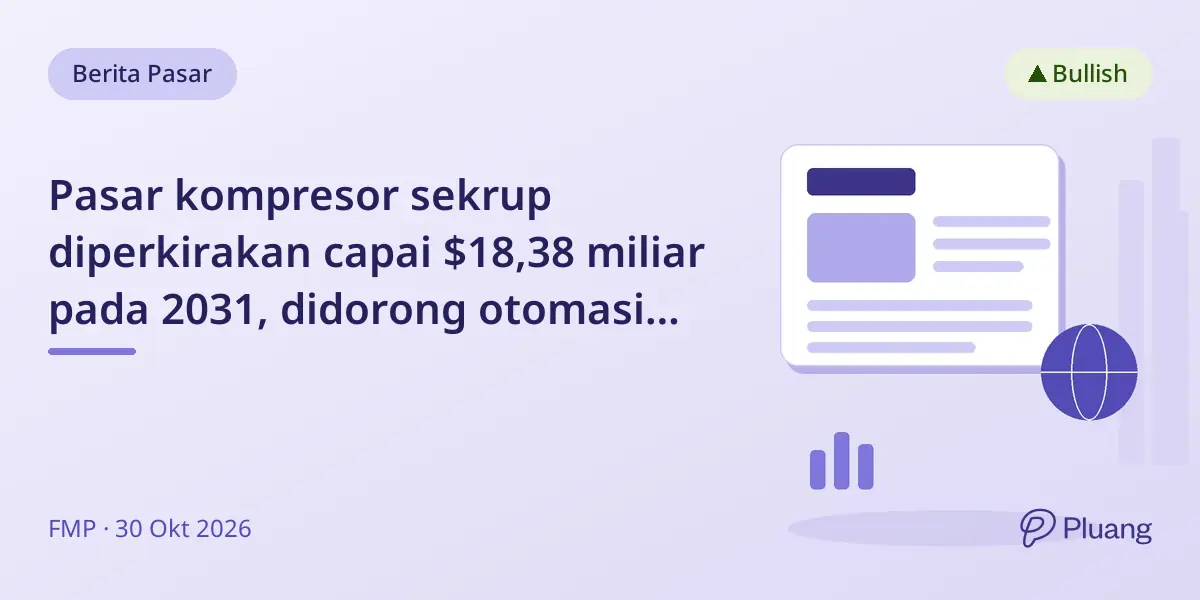 Pasar kompresor sekrup diperkirakan capai $18,38 miliar pada 2031, didorong otomasi dan efisiensi energi.