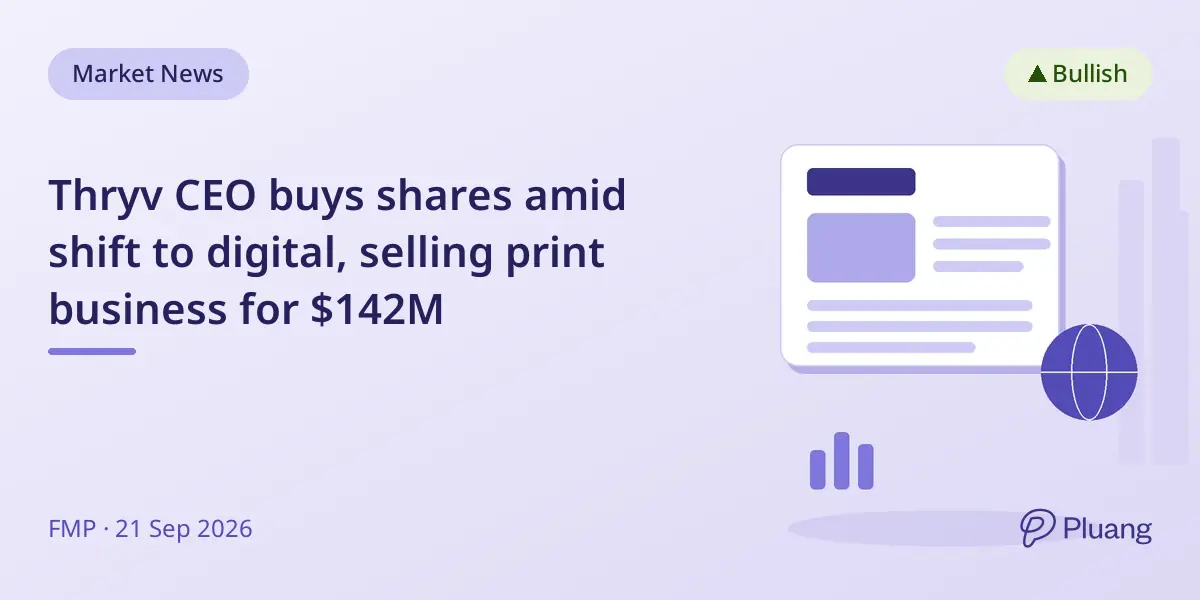 Thryv CEO buys shares amid shift to digital, selling print business for $142M