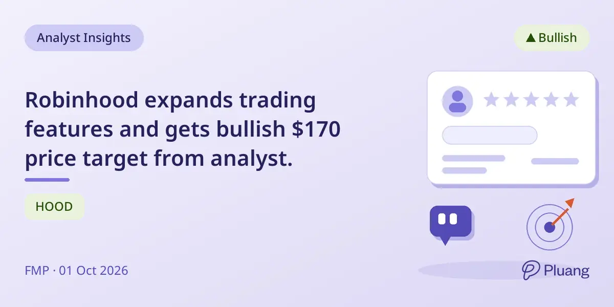 Robinhood expands trading features and gets bullish $170 price target from analyst.