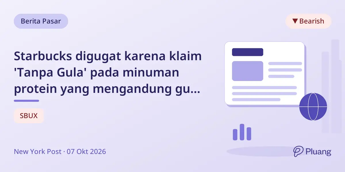 Starbucks digugat karena klaim 'Tanpa Gula' pada minuman protein yang mengandung gula alami susu.