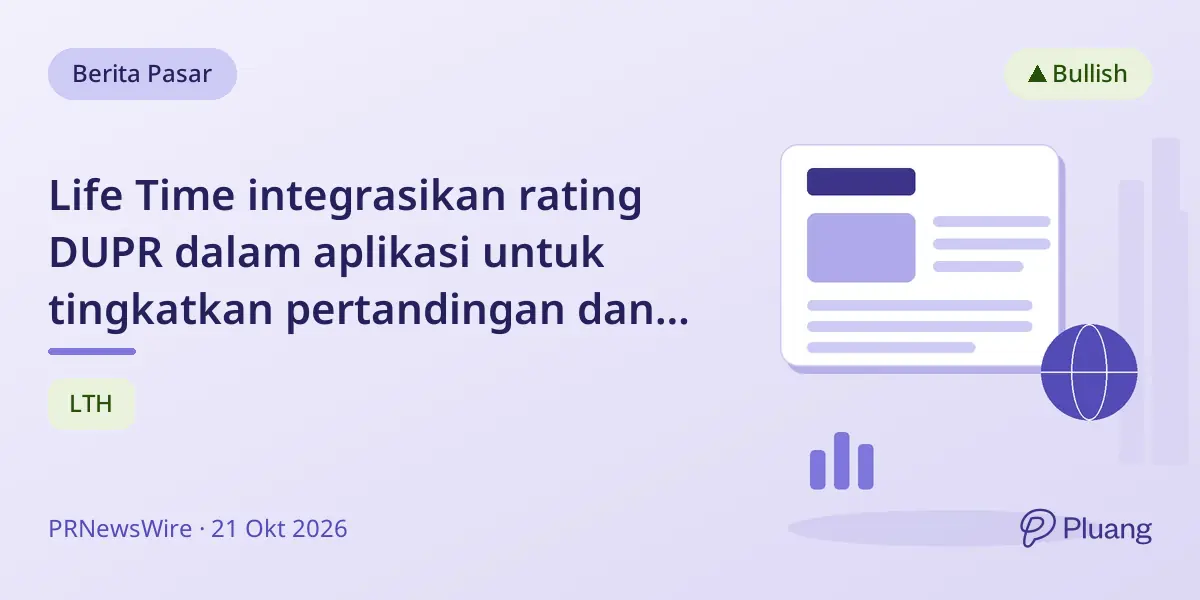 Life Time integrasikan rating DUPR dalam aplikasi untuk tingkatkan pertandingan dan kompetisi pickleball.