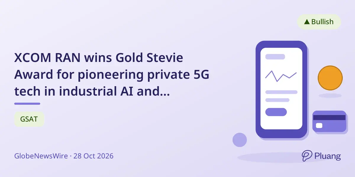 XCOM RAN wins Gold Stevie Award for pioneering private 5G tech in industrial AI and automation.