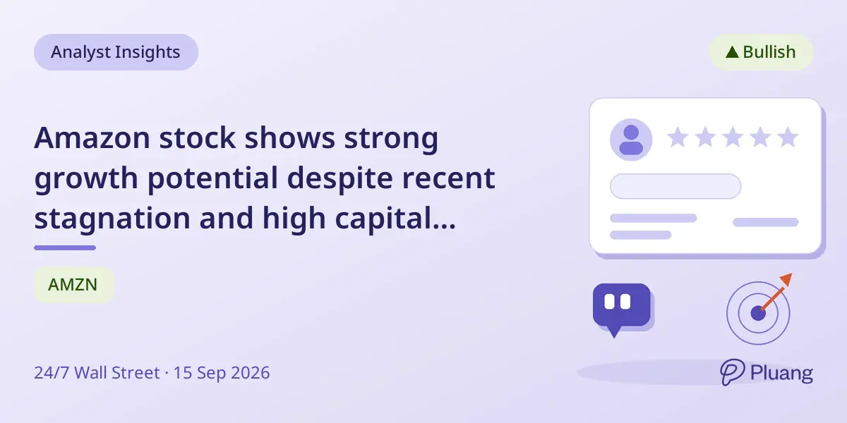 Amazon stock shows strong growth potential despite recent stagnation and high capital spending.