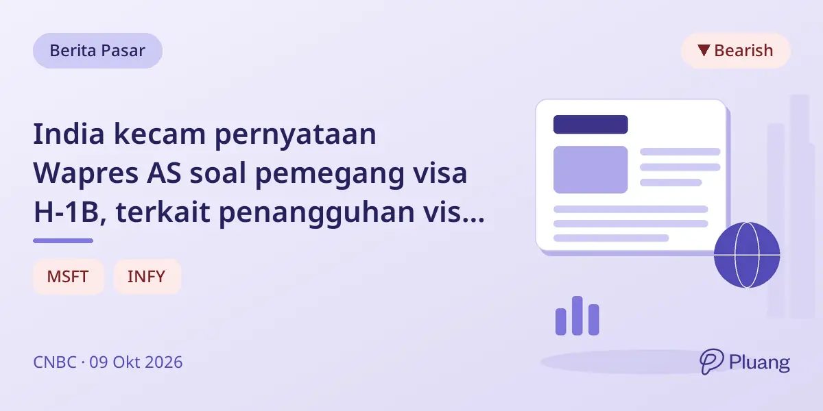 India kecam pernyataan Wapres AS soal pemegang visa H-1B, terkait penangguhan visa perusahaan IT India