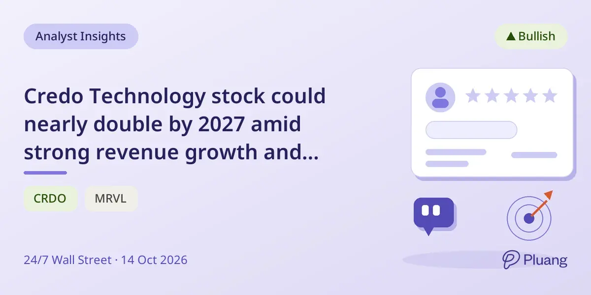 Credo Technology stock could nearly double by 2027 amid strong revenue growth and bullish forecasts.