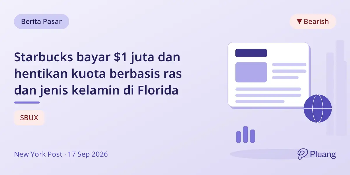 Starbucks bayar $1 juta dan hentikan kuota berbasis ras dan jenis kelamin di Florida