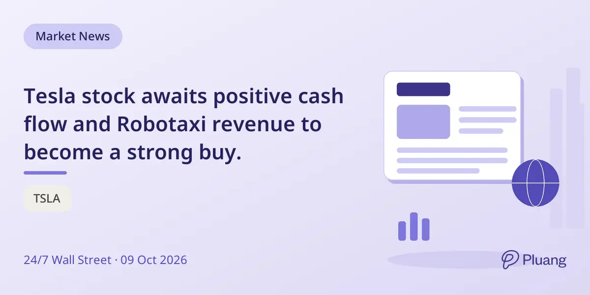 Tesla stock awaits positive cash flow and Robotaxi revenue to become a strong buy.