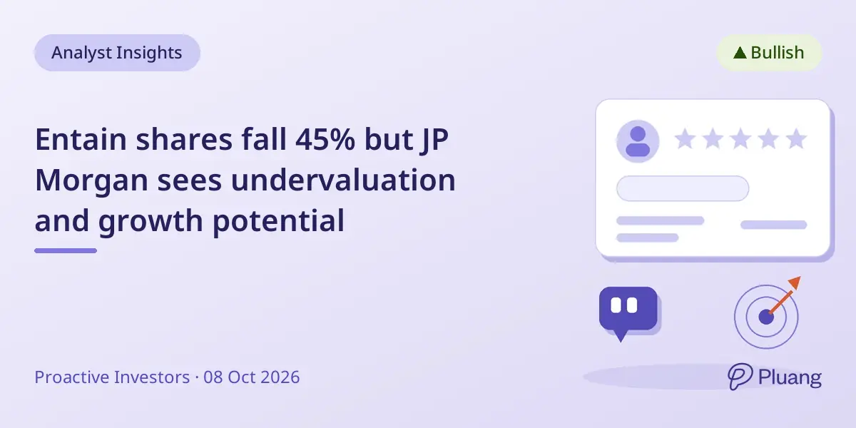 Entain shares fall 45% but JP Morgan sees undervaluation and growth potential