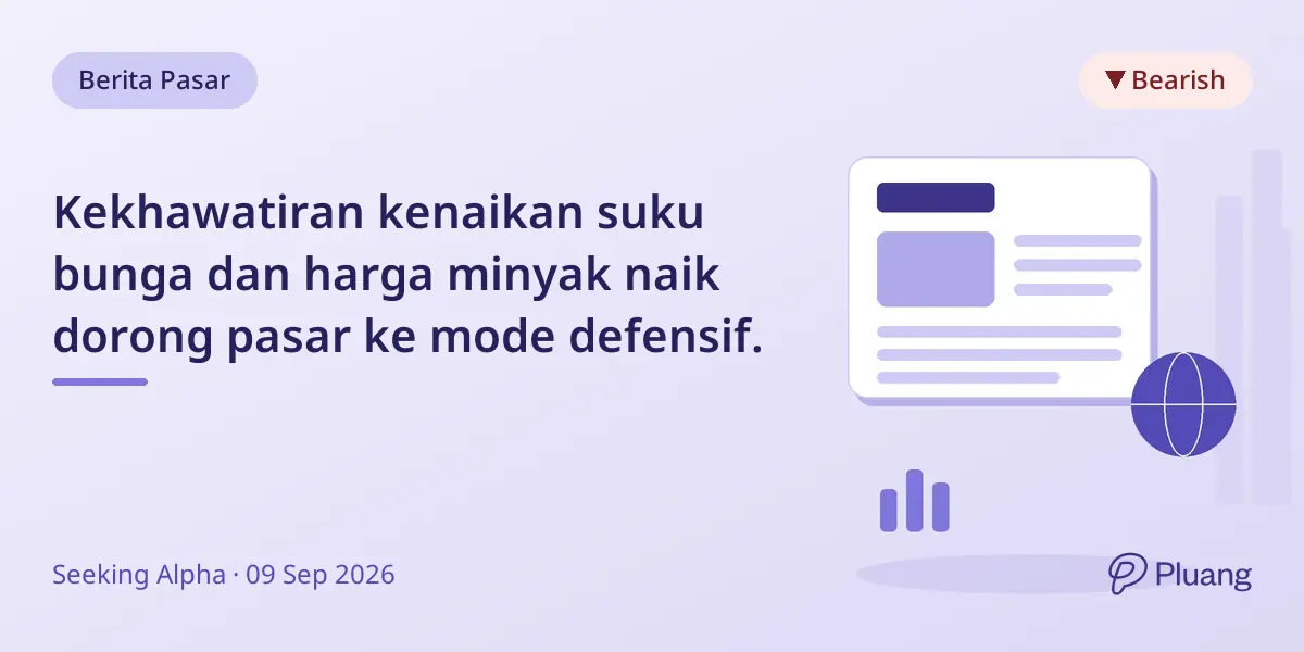 Kekhawatiran kenaikan suku bunga dan harga minyak naik dorong pasar ke mode defensif.