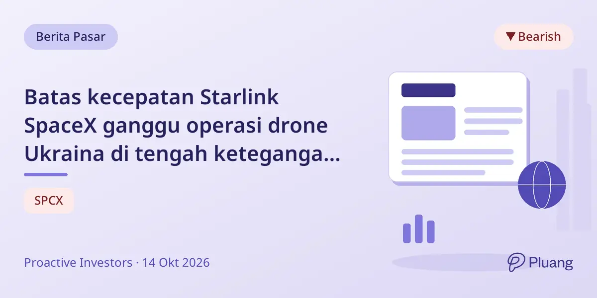 Batas kecepatan Starlink SpaceX ganggu operasi drone Ukraina di tengah ketegangan AS-Ukraina