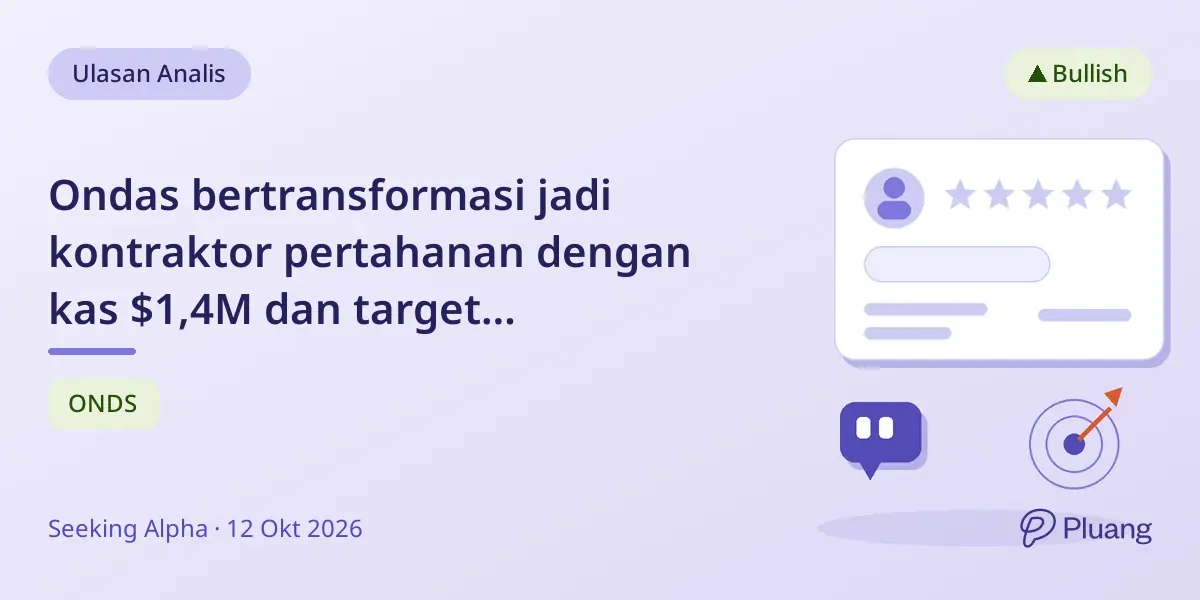 Ondas bertransformasi jadi kontraktor pertahanan dengan kas $1,4M dan target pendapatan $1M miliar di 2026