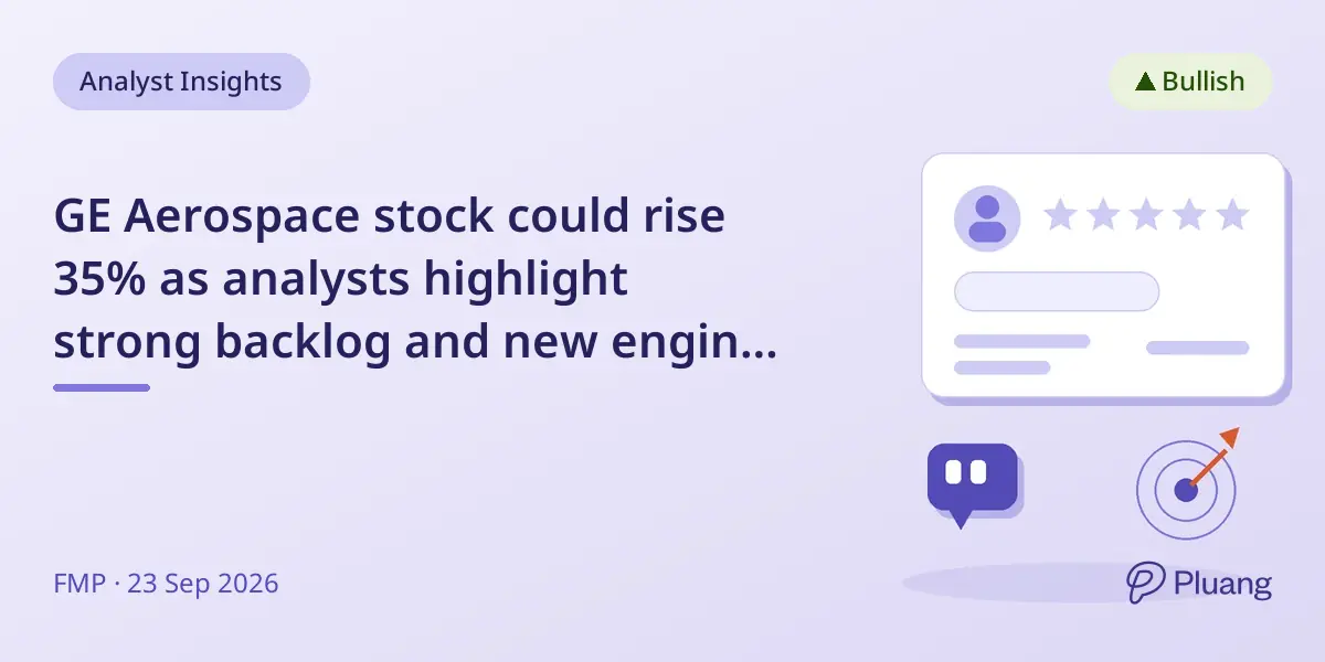 GE Aerospace stock could rise 35% as analysts highlight strong backlog and new engine orders.