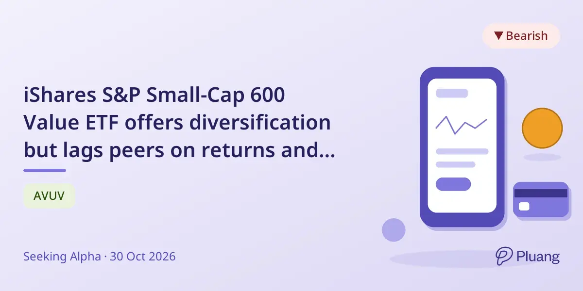 iShares S&P Small-Cap 600 Value ETF offers diversification but lags peers on returns and fees.