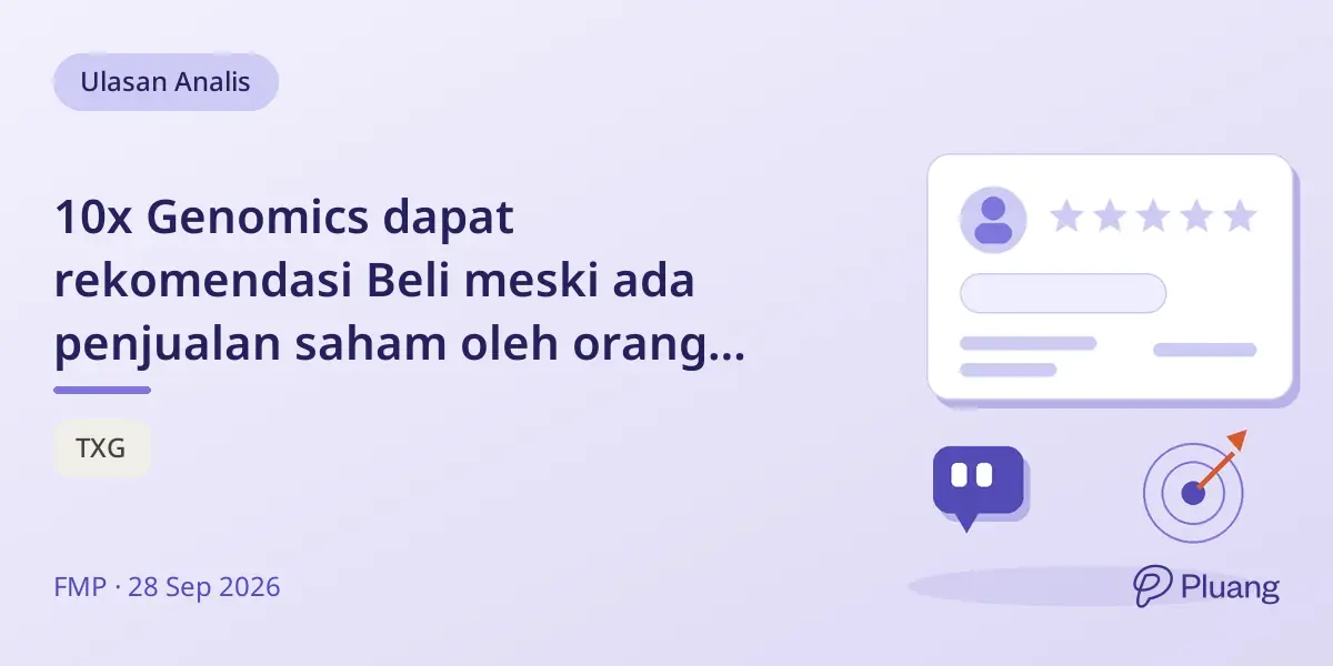 10x Genomics dapat rekomendasi Beli meski ada penjualan saham oleh orang dalam dan kekhawatiran valuasi.