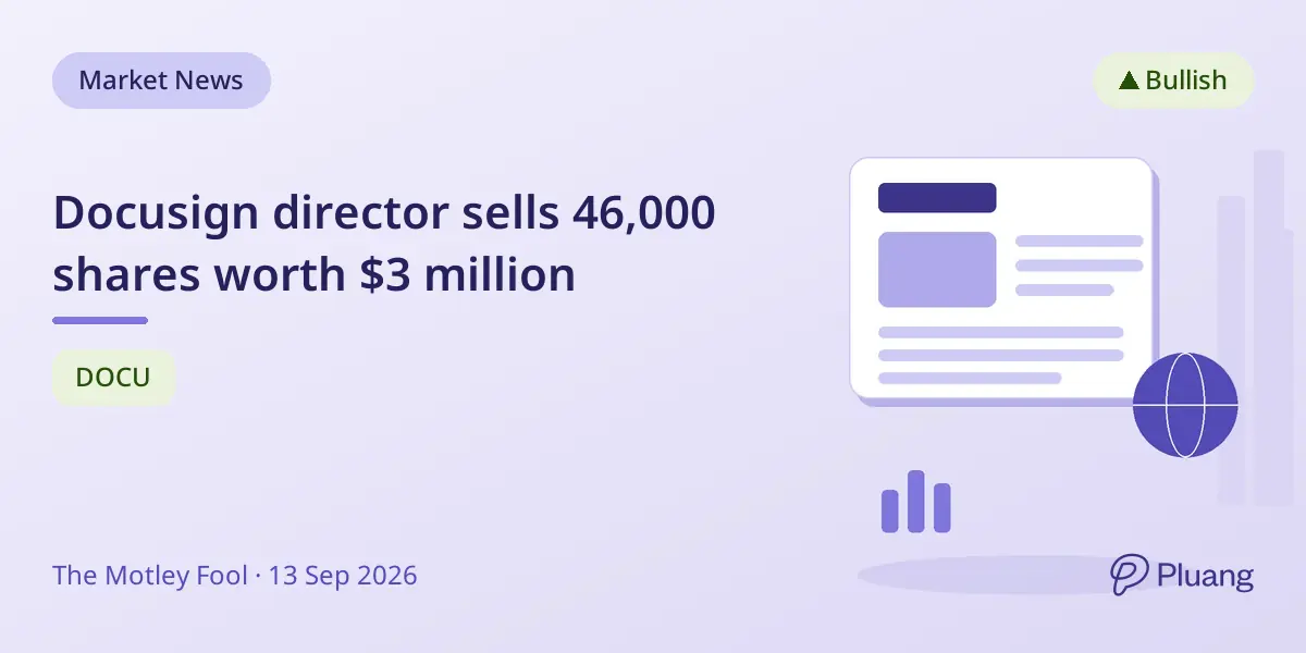 Docusign director sells 46,000 shares worth $3 million