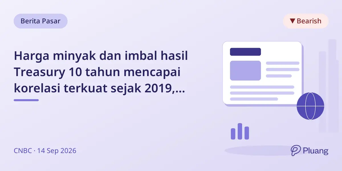 Harga minyak dan imbal hasil Treasury 10 tahun mencapai korelasi terkuat sejak 2019, tekan pasar dan inflasi.