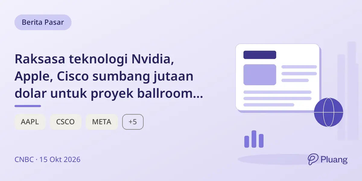 Raksasa teknologi Nvidia, Apple, Cisco sumbang jutaan dolar untuk proyek ballroom Gedung Putih Trump.