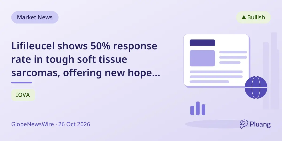Lifileucel shows 50% response rate in tough soft tissue sarcomas, offering new hope for refractory patients.