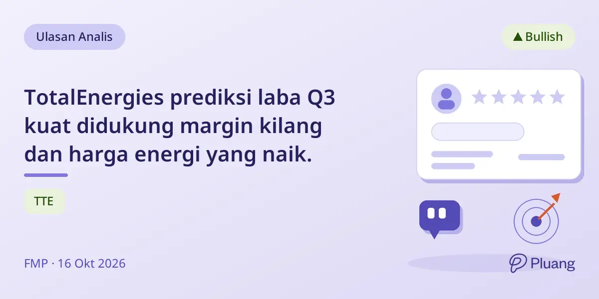 TotalEnergies prediksi laba Q3 kuat didukung margin kilang dan harga energi yang naik.