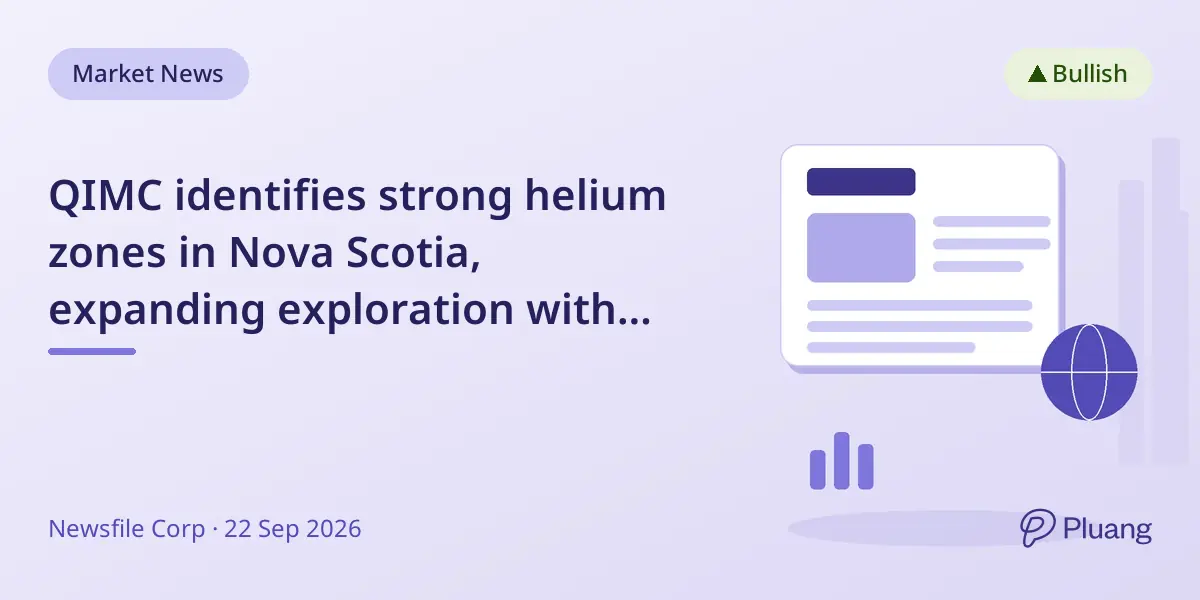 QIMC identifies strong helium zones in Nova Scotia, expanding exploration with seismic surveys and denser sampling.