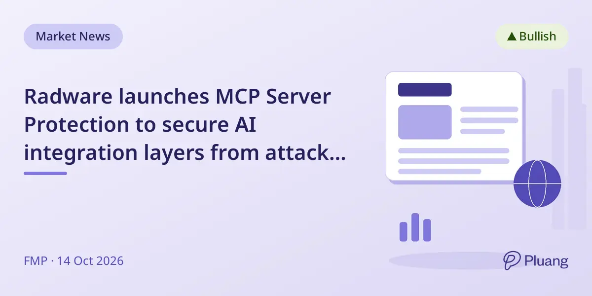 Radware launches MCP Server Protection to secure AI integration layers from attacks and abuse.