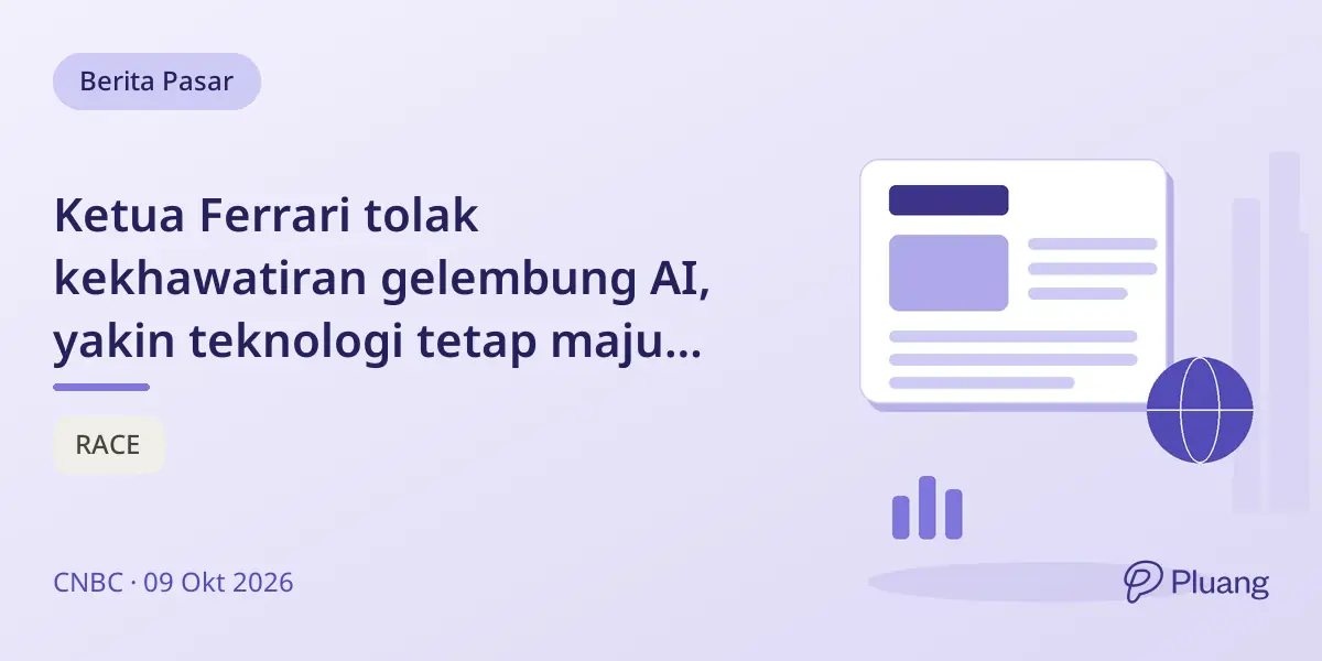 Ketua Ferrari tolak kekhawatiran gelembung AI, yakin teknologi tetap maju jangka panjang.