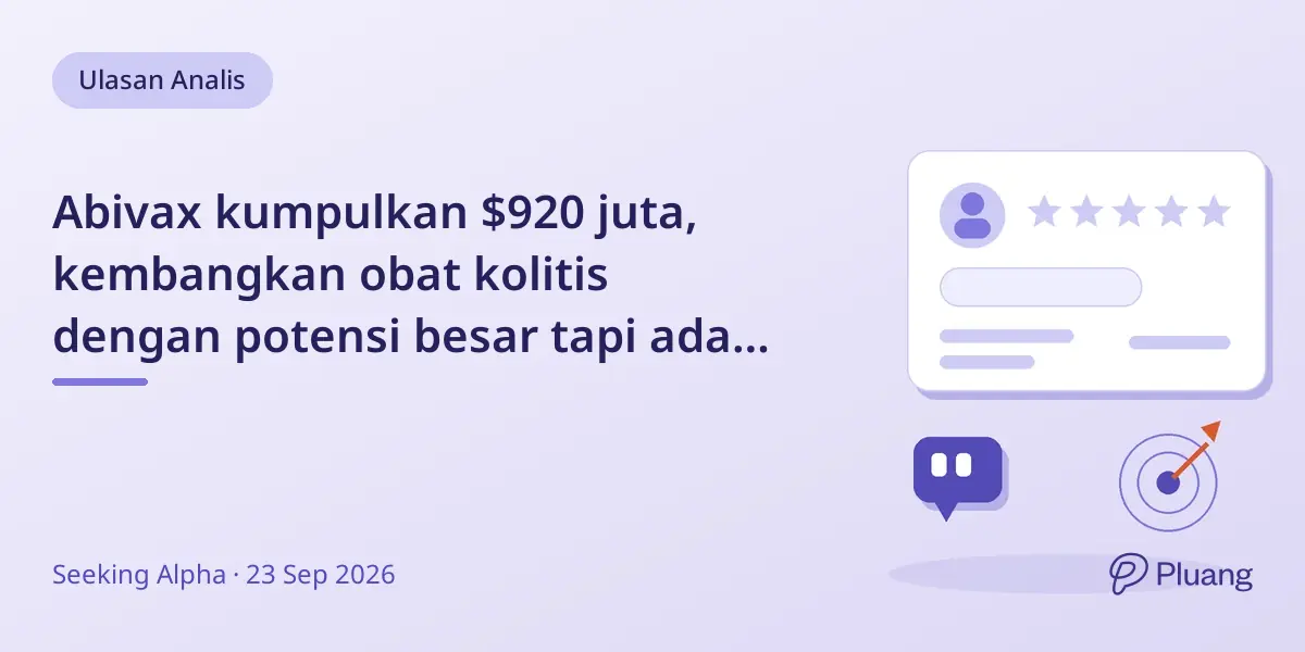 Abivax kumpulkan $920 juta, kembangkan obat kolitis dengan potensi besar tapi ada risiko.