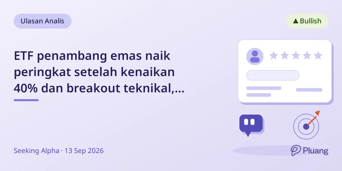 ETF penambang emas naik peringkat setelah kenaikan 40% dan breakout teknikal, dengan potensi kenaikan akhir tahun.