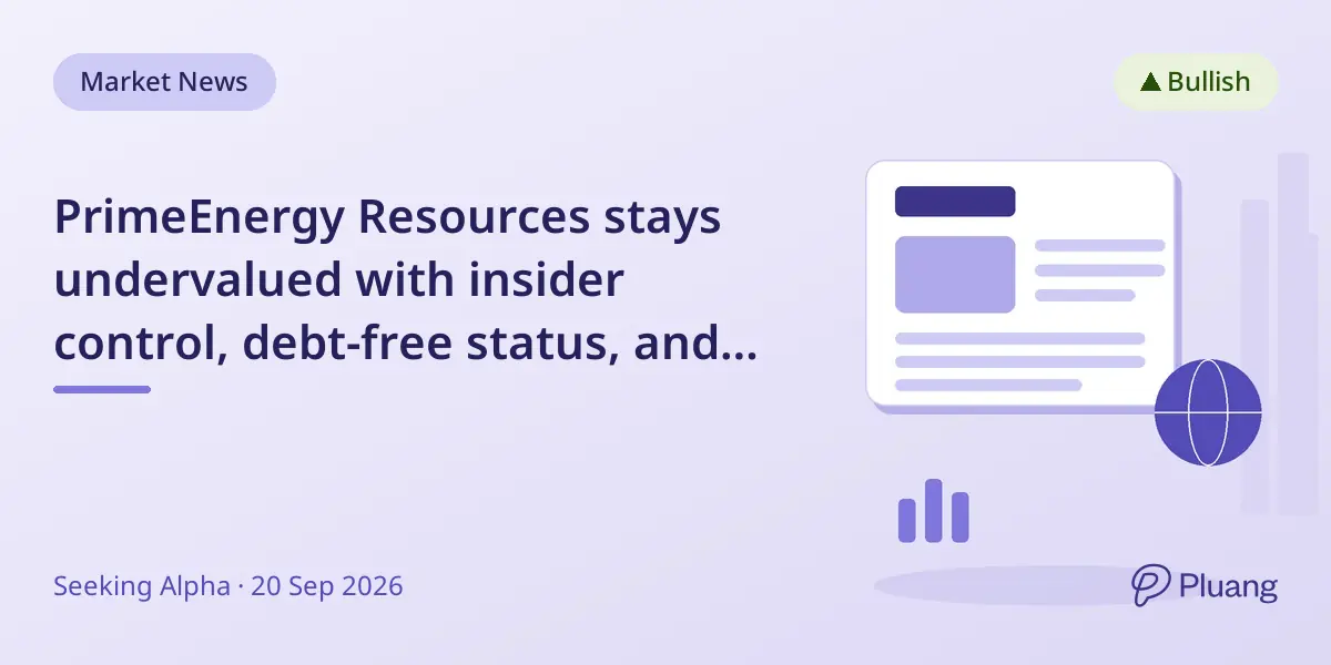PrimeEnergy Resources stays undervalued with insider control, debt-free status, and rising production.