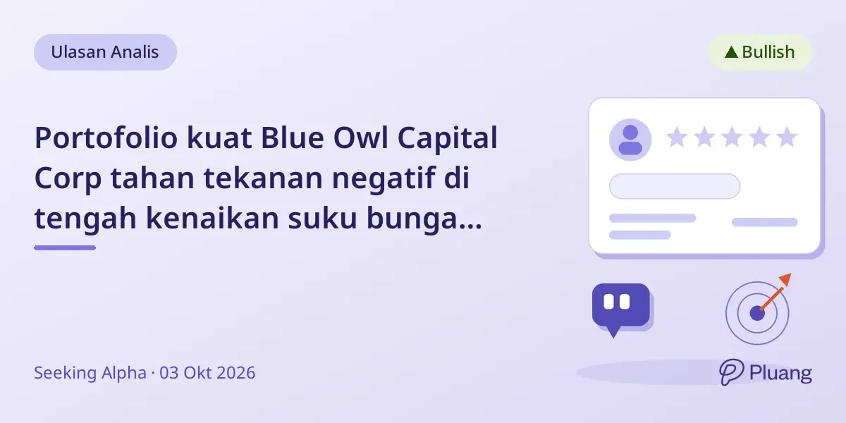 Portofolio kuat Blue Owl Capital Corp tahan tekanan negatif di tengah kenaikan suku bunga The Fed.