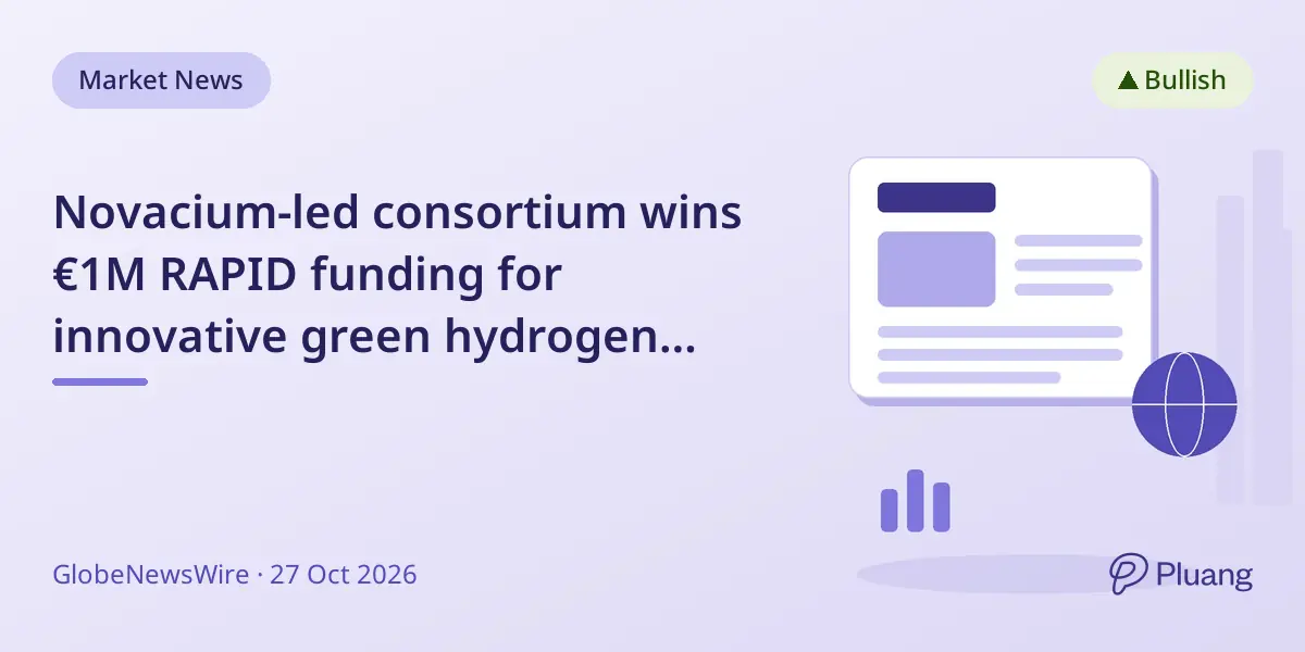 Novacium-led consortium wins €1M RAPID funding for innovative green hydrogen project METAGENE™