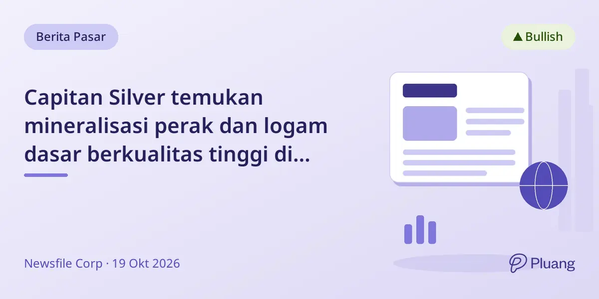Capitan Silver temukan mineralisasi perak dan logam dasar berkualitas tinggi di kedalaman Cruz de Plata, Meksiko.