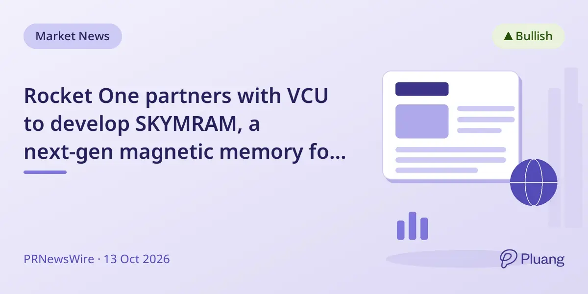 Rocket One partners with VCU to develop SKYMRAM, a next-gen magnetic memory for AI and defense chips.