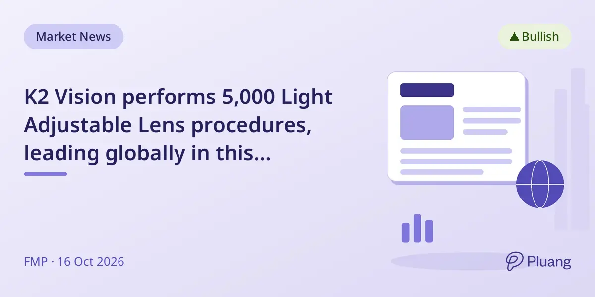 K2 Vision performs 5,000 Light Adjustable Lens procedures, leading globally in this advanced vision tech.