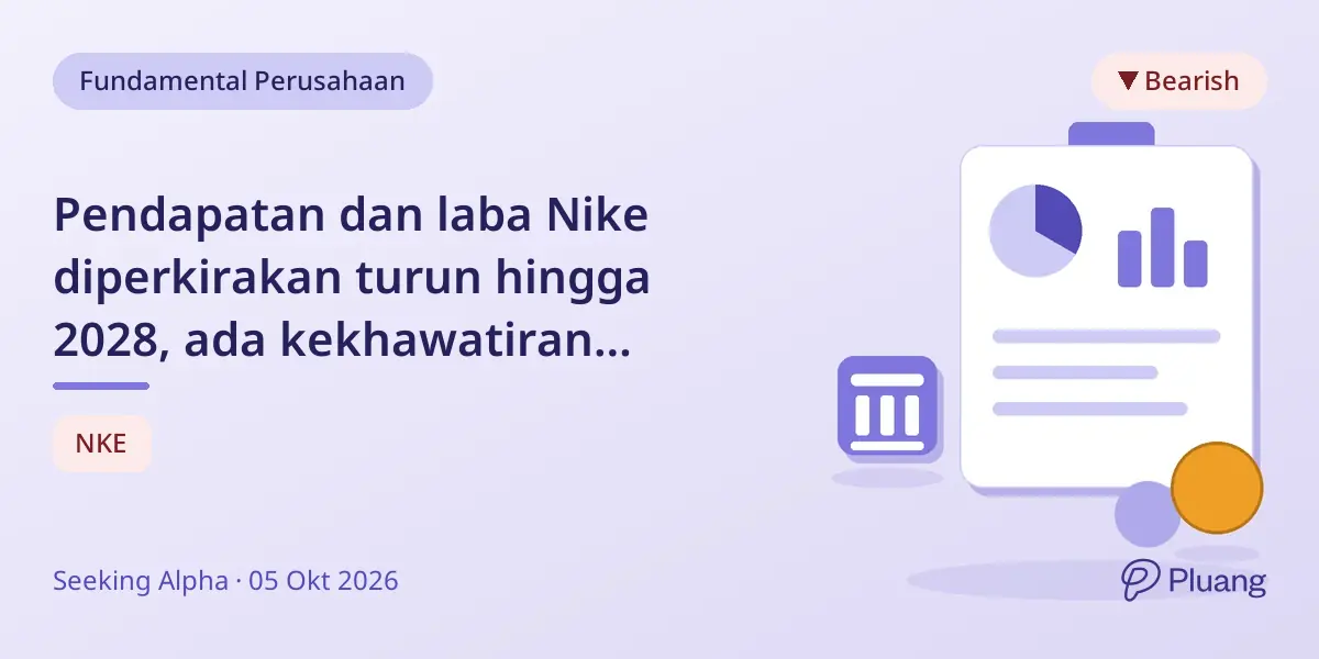 Pendapatan dan laba Nike diperkirakan turun hingga 2028, ada kekhawatiran keberlanjutan dividen.