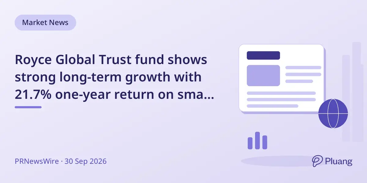 Royce Global Trust fund shows strong long-term growth with 21.7% one-year return on small- and mid-cap stocks.