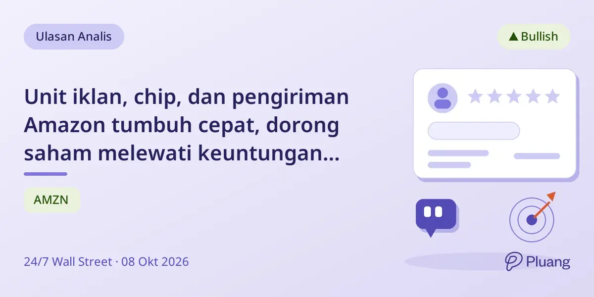 Unit iklan, chip, dan pengiriman Amazon tumbuh cepat, dorong saham melewati keuntungan AWS.